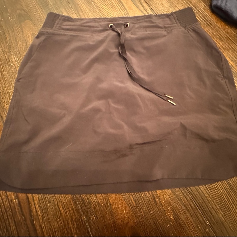 Athleta Black Skort With Drawstring - image 1